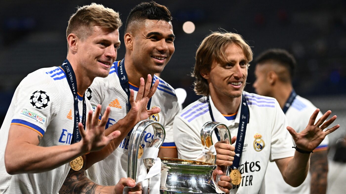 Bộ ba tiền vệ Casemiro, Kroos và Modric