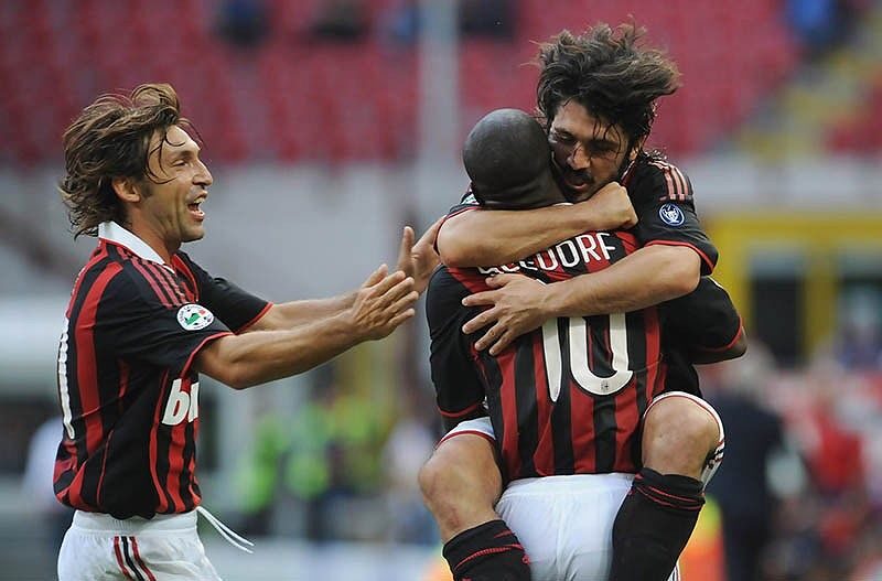 Bộ ba tiền vệ Pirlo, Gattuso và Seedorf