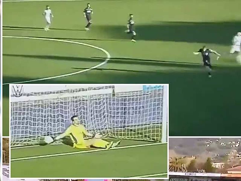 David Beckham ghi bàn từ giữa sân