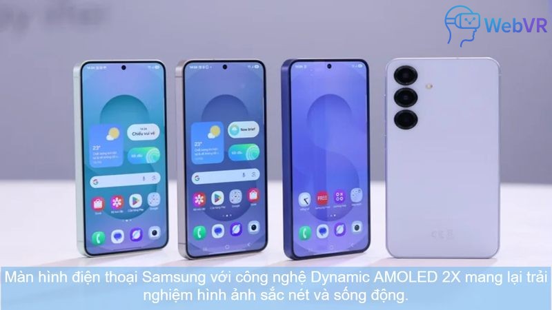 Màn hình điện thoại Samsung với công nghệ Dynamic AMOLED 2X mang lại trải nghiệm hình ảnh sắc nét và sống động.