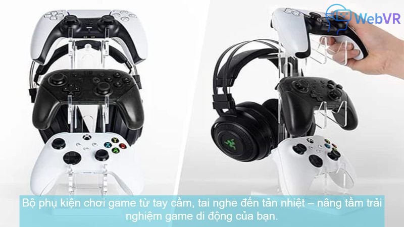 Bộ phụ kiện chơi game từ tay cầm, tai nghe đến tản nhiệt – nâng tầm trải nghiệm game di động của bạn.