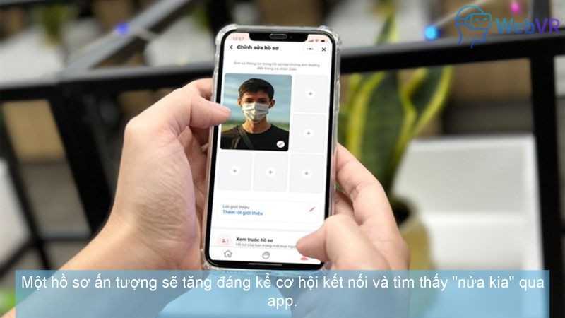 Một hồ sơ ấn tượng sẽ tăng đáng kể cơ hội kết nói và tìm thấy “nửa kia” qua app.Một hồ sơ ấn tượng sẽ tăng đáng kể cơ hội kết nói và tìm thấy “nửa kia” qua app.Một hồ sơ ấn tượng sẽ tăng đáng kể cơ hội kết nói và tìm thấy “nửa kia” qua app.