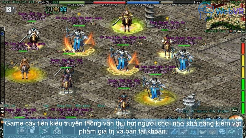 Game cày tiền kiểu truyền thống vẫn thu hút người chơi nhờ khả năng kiếm vật phẩm giá trị và bán tài khoản.