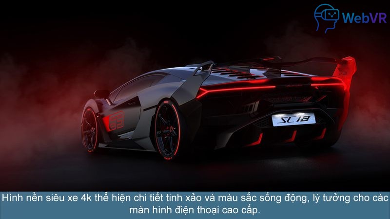 Hình nền siêu xe 4k thể hiện chi tiết tinh xảo và màu sắc sống động, lý tưởng cho các màn hình điện thoại cao cấp.