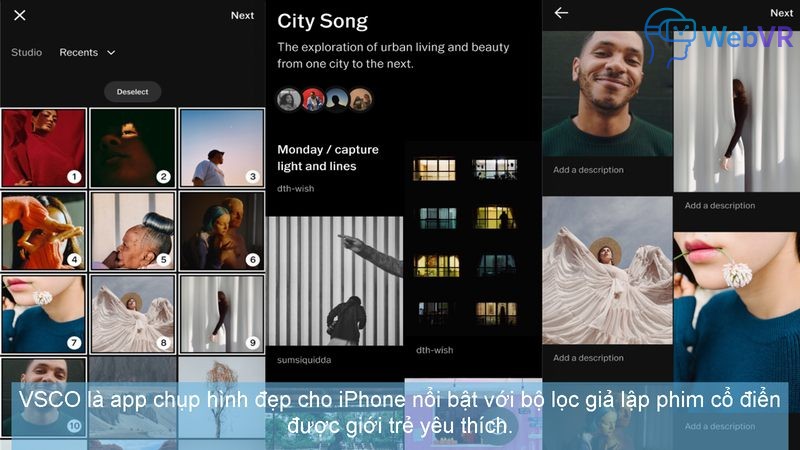 VSCO là app chụp hình đẹp cho iPhone nổi bật với bộ lọc giả lập phim cổ điển được giới trẻ yêu thích.