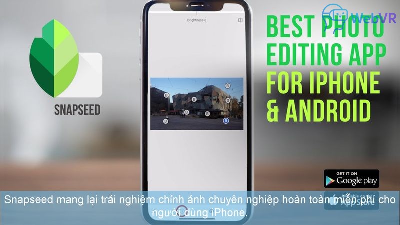 Snapseed mang lại trải nghiệm chỉnh ảnh chuyên nghiệp hoàn toàn miễn phí cho người dùng iPhone.