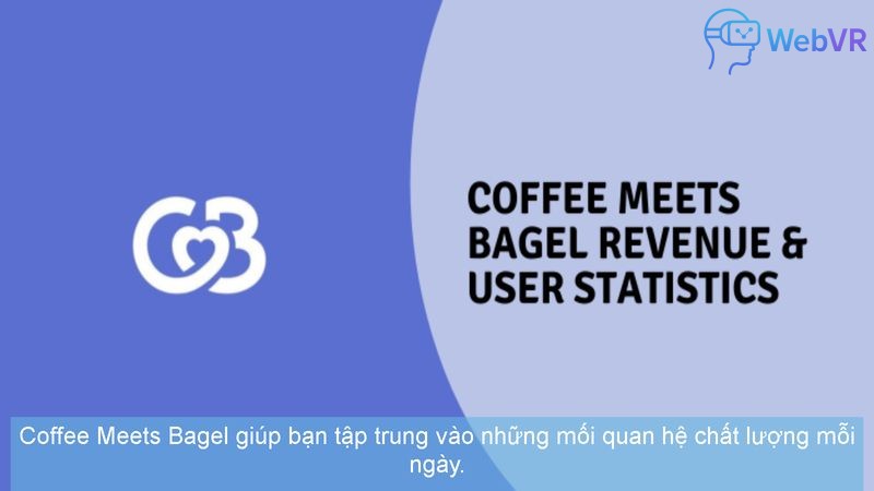 Coffee Meets Bagel giúp bạn tập trung vào những mối quan hệ chất lượng mỗi ngày.