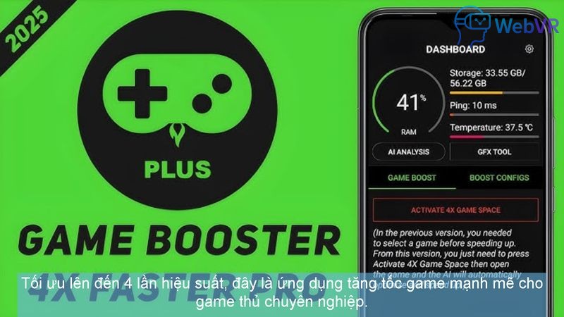 Tối ưu lên đến 4 lần hiệu suất, đây là ứng dụng tăng tốc game mạnh mẽ cho game thủ chuyên nghiệp.